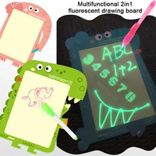 Детский планшет для рисования, портативный граффити, многофункциональная доска для рисования, стираемая двухсторонняя мультяшная многоразовая игрушка