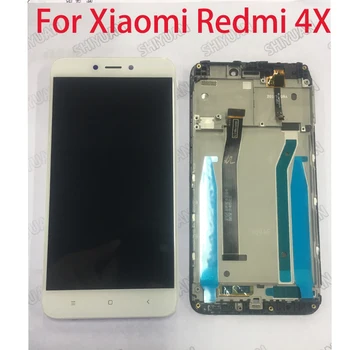 

Original LCD Display For Xiaomi Redmi 4X Touch Screen Assembly Digitizer with Frame Black White 5.0 inch
