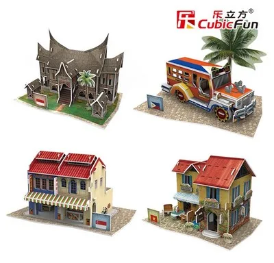 3D New House model Puzzle Jigsaw Edition for Kids Adult Puzzles Education Toy 