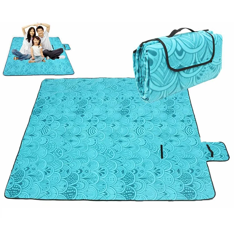 Outdoor Picnic Blanket Waterproof Extra Large Folding Picnic Mat Beach Blanket With Waterproof Backing For Family Concerts Beach