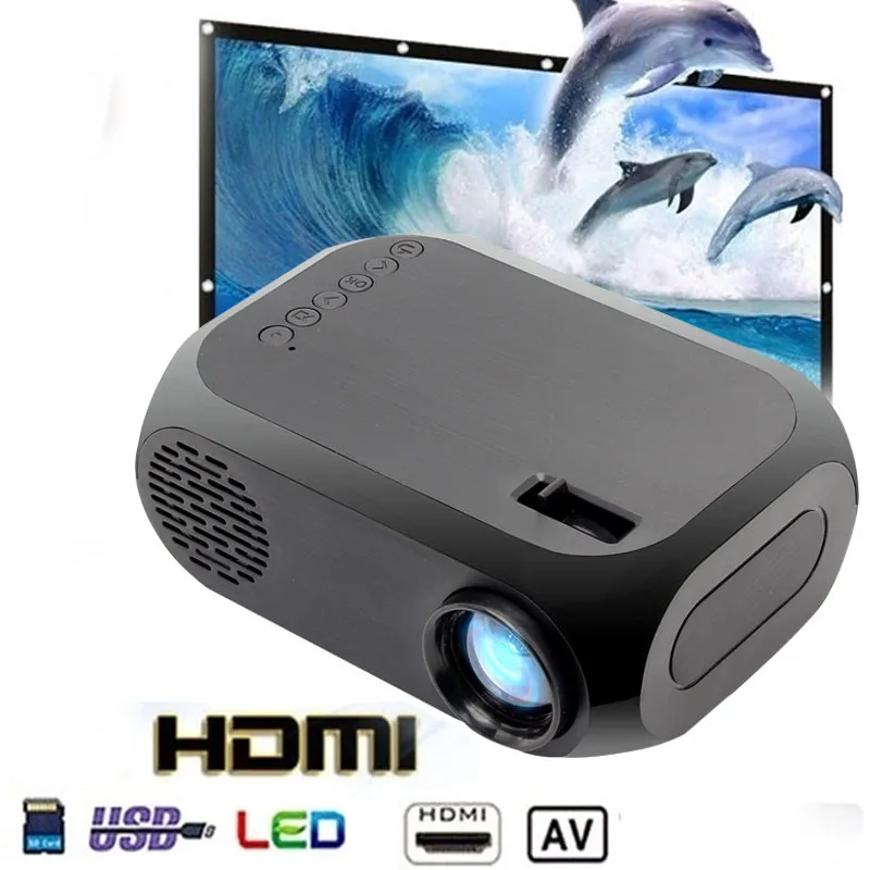

HOT 2color BLJ-111 LCD FHD Smart Projector 1920*1080P Mini Interfaces Projector Support USB AV HDMI Movie Home Cinema