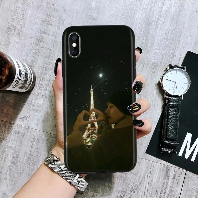 Kpop Kim V Taehyung черный чехол для телефона Apple IPhone 11 Pro XS MAX XR 7 8 6S Plus X 10 Ten 5 5S SE Coque Shell - Цвет: BA067-7