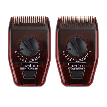 

2pcs Portable Hair Comb Travel Mini Adjustable Hair Comb Multifunctional Manual Hair Trimmer Comb For Woman (Dark Red)