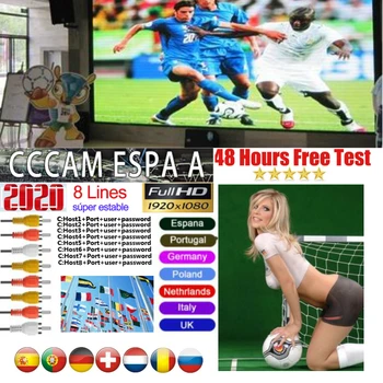 

2020 cccam espa a spain 1 year stable 8 Line server HD cline ccam espa a Europe Portugal Poland Italia for satellite receiver