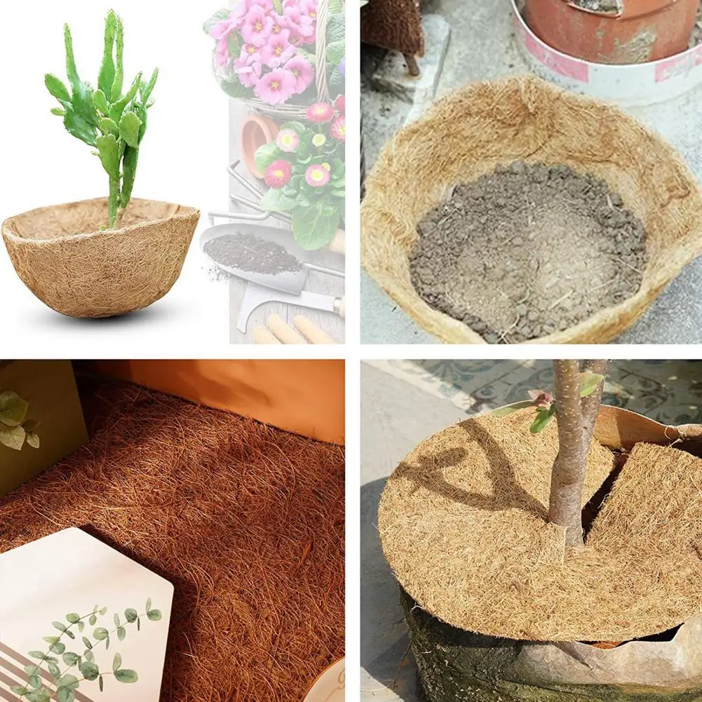 3Pcs Coconut Coir Liner Roll Breathable Tear-Resistant Coir Coconut Planter Liner Garden Decoration 30cm x 100cm