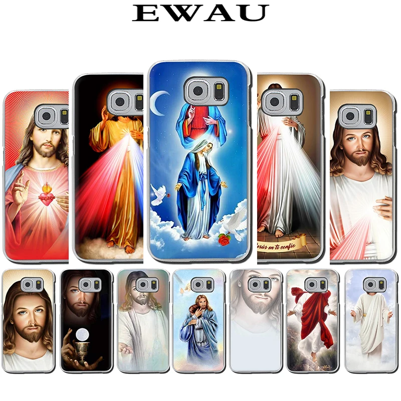 EWAU Божественная милость Крест Иисуса лучший Coque жесткий чехол для телефона с рисунком в виде обложка чехол для Samsung Galaxy S6 S7 S8 S9 S10e плюс Note8 9 M10 20 30 40