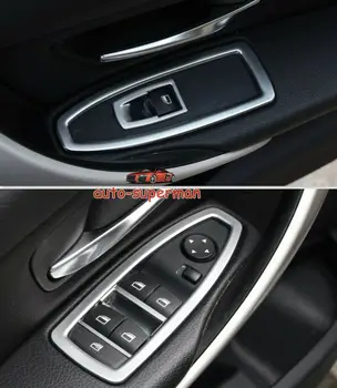 

Matt Chrome Door Window Switch panel cover trim For BMW F36 4 Series Gran Coupe 2015