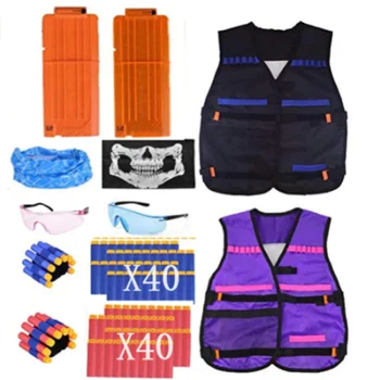 

Toy Suit for Nerf Gun Toy Tactical Equipment Gun Shuttle Bullet Magazine Accessories Bullet Clip Compatible Nerf Gun Xmas Gift