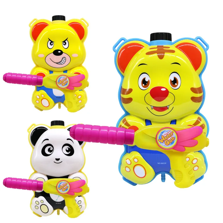 Hui Cheng Summer Cartoon Water Festival Backpack Water Gun Pull-out Children Beach Play with Water Rafting Water Gun Toys