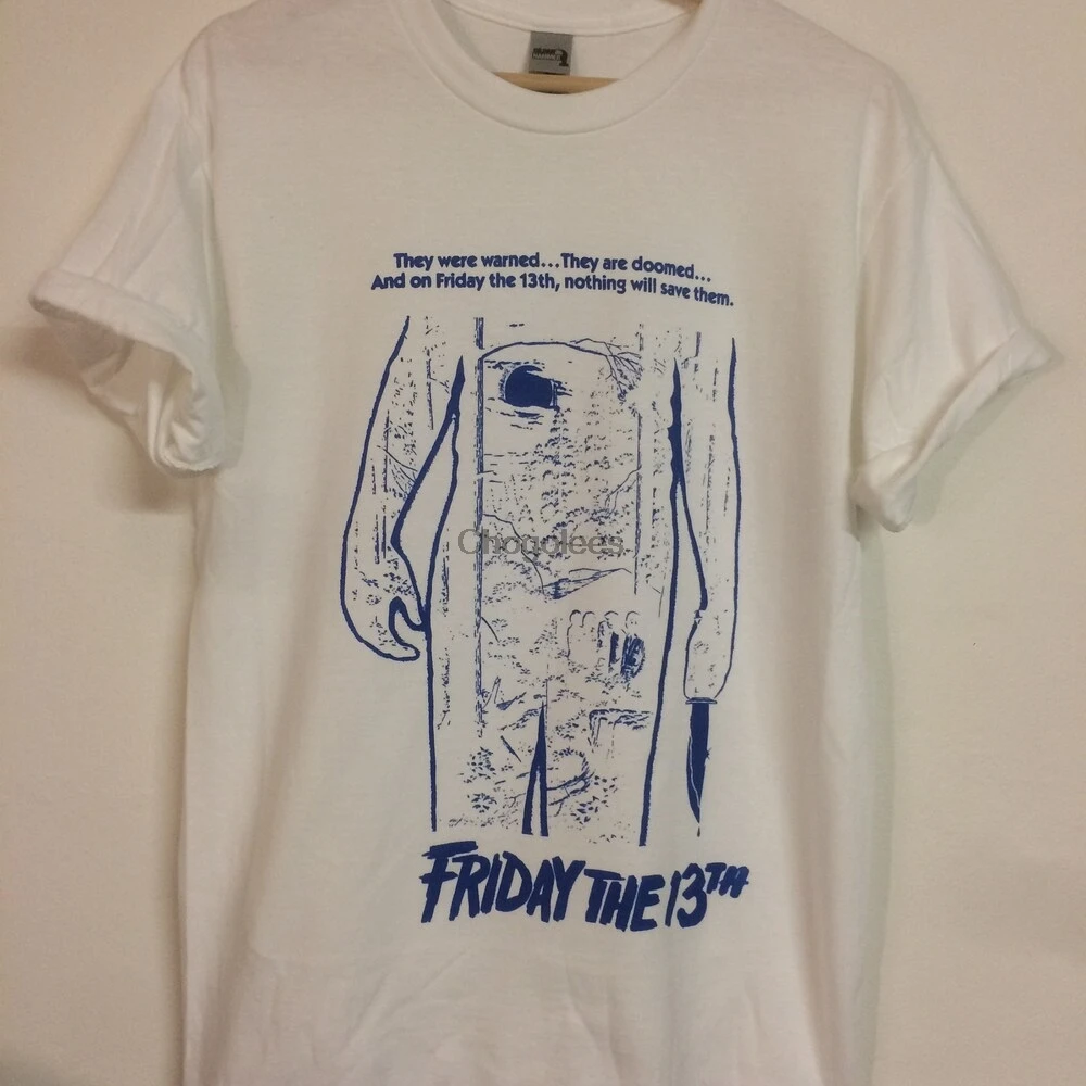 Viernes 13 Blanco Camisa Jason Vorhees Vhs Horror 1 Aliexpress