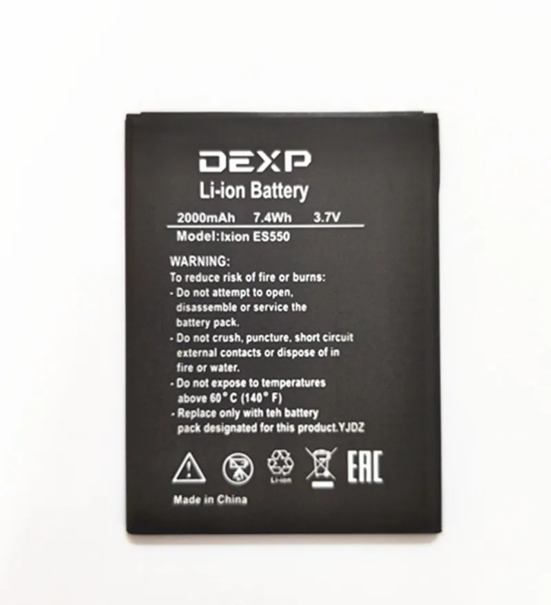 Аккумулятор для DEXP Ixion ES550 ES 3 7 2000 мАч 550 в | Мобильные телефоны и аксессуары