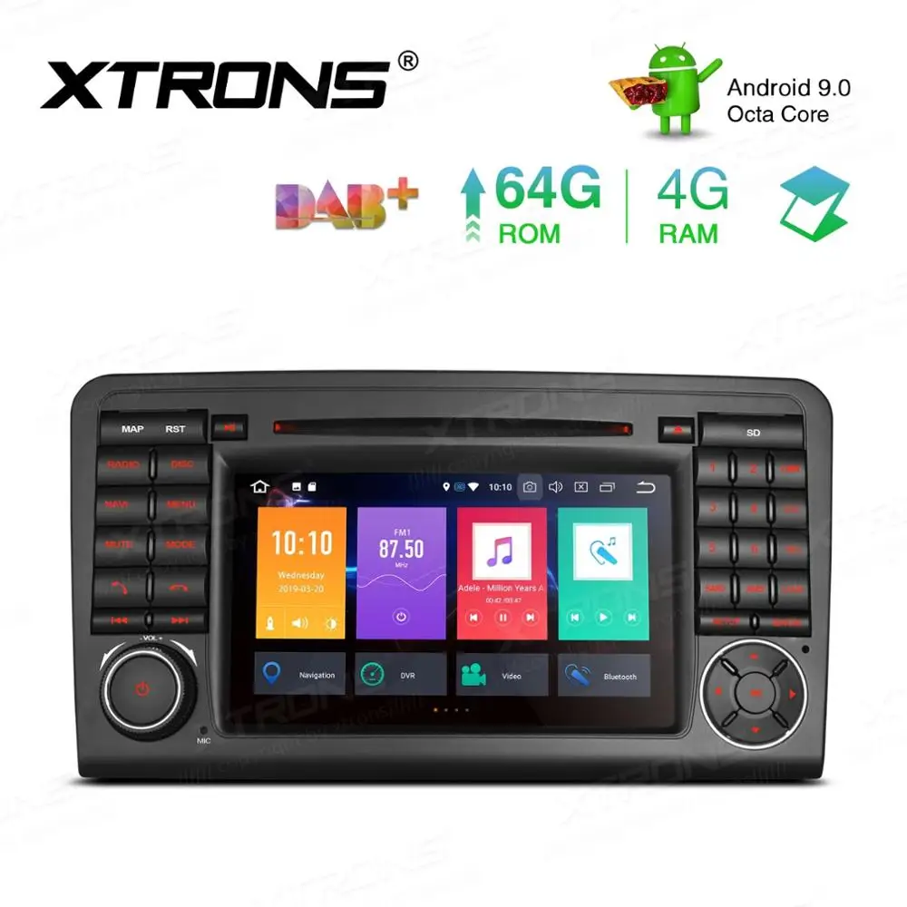 " Android 9,0 Pie OS автомобильный DVD Мультимедиа gps радио для Mercedes-Benz GL-Class X164 2006-2012(GL320/GL350/G420/GL450/GL500