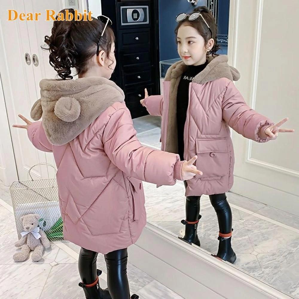 Abrigo cálido de invierno de 30 grados para ropa para niño, ropa para niño, chaqueta con capucha algodón, prendas de vestir de terciopelo, 4 13 años|Plumíferos y parkas| - AliExpress