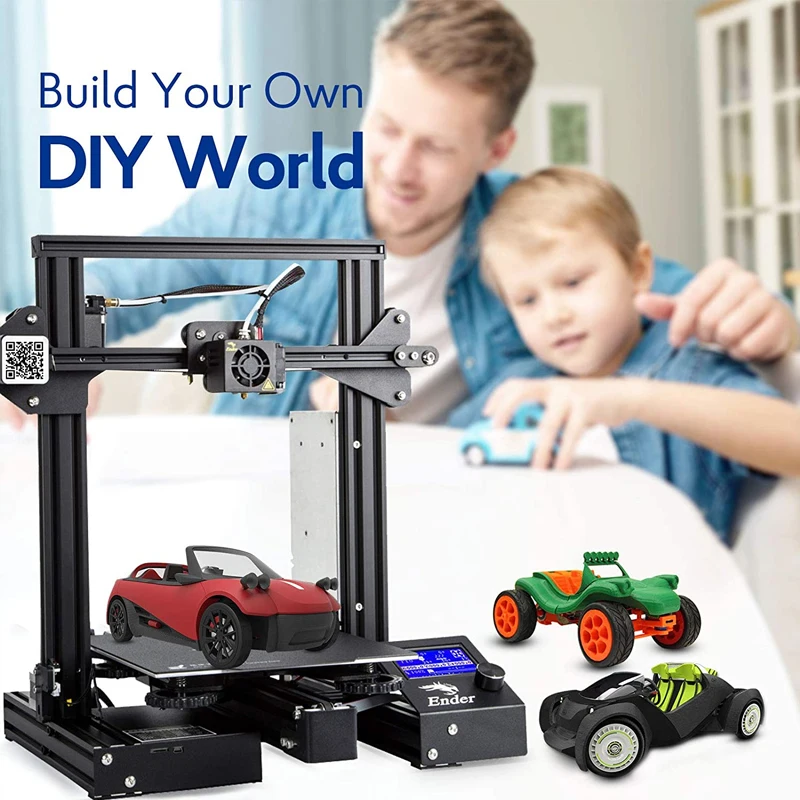 Ender-3 V2 CREALITY 3D Printer DIY Kit Silent TMC2208 Stepper Resume Power Failure Printing Upgraded Tempered Glass Impresora