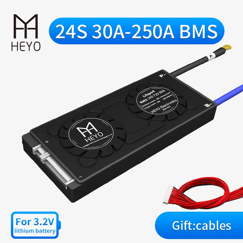 Система управления аккумуляторными батареями HEYO 3 2 в 24S 72 LiFePO4 Lipo LFP PCBA 30A 40A 50A 60A 80A