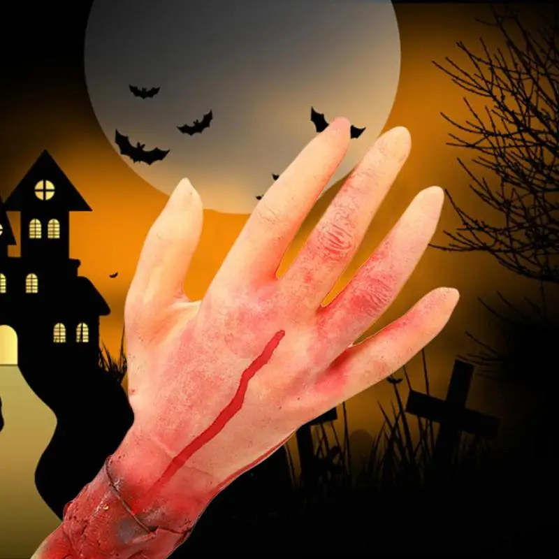 Хеллоуин хоррор реквизьетен Spookhuis Terror Bloed Hand Voet Gruwelijke Decoraties|Украшения своими