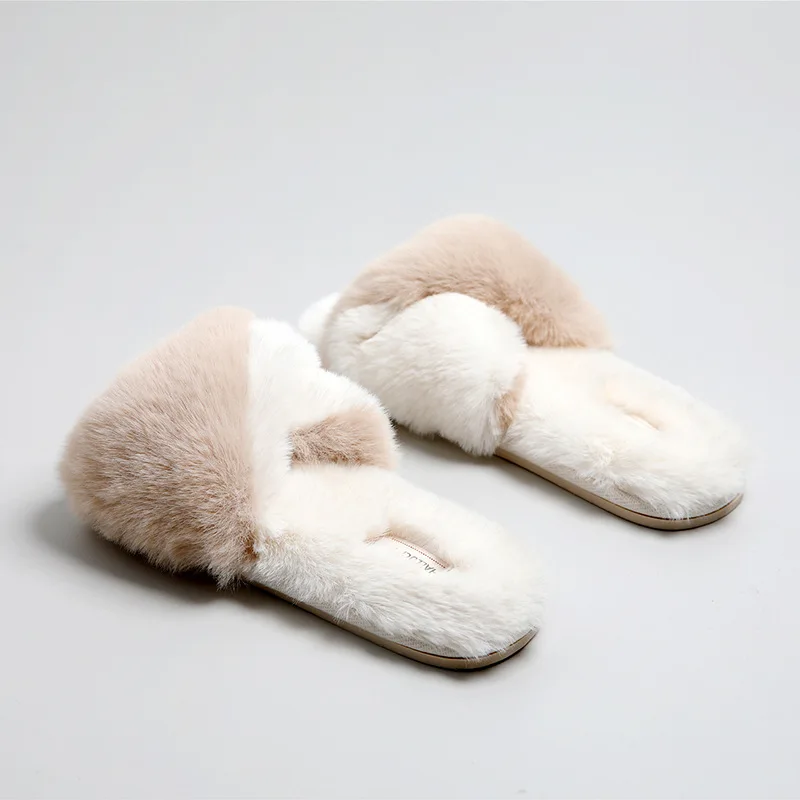 Качественная японская домашняя обувь; женские тапочки; Мягкие плюшевые теплые сезонные шлепанцы с открытым носком; нескользящая женская обувь для спальни