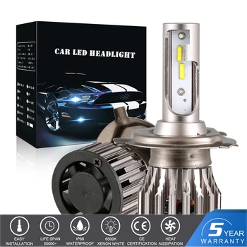 

H4 Car LED Headlight Turbo Fan Blubs H7 Canbus 100W 12000LM 6500K 9005 9006 HB2 HB3 HB4 H11 H1 H8 H9 9003 Auto Lamps Foglight