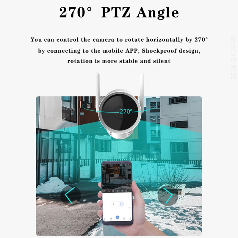 Умная наружная камера глобальная версия IMILAB EC3 PTZ 270 ° IP66 водонепроницаемая HD 1080P