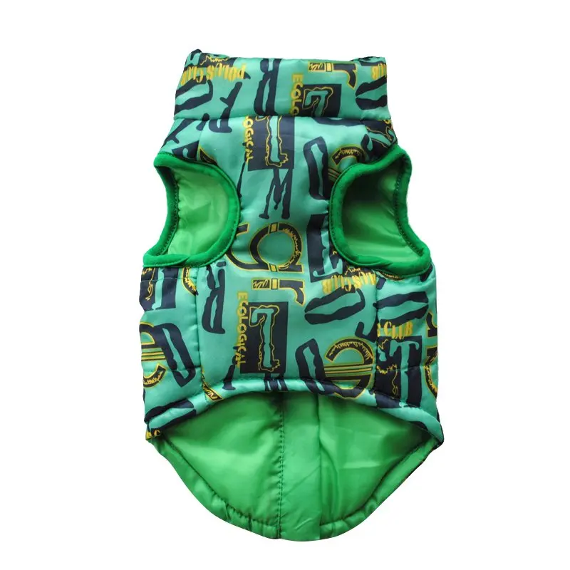 Winterproof одежда с принтом в виде собак для большой собаки Зимняя Куртка Собаки Жилет Одежда для питомцев от XS до L; богемный комплект, roupa cachorro