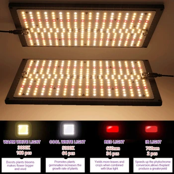 

(Meanwell Driver) Quantum Board Led Grow Light 120W 240W Full Spectrum Samsung LM301B 3000K 3500K 4000K 660nm dropshipping