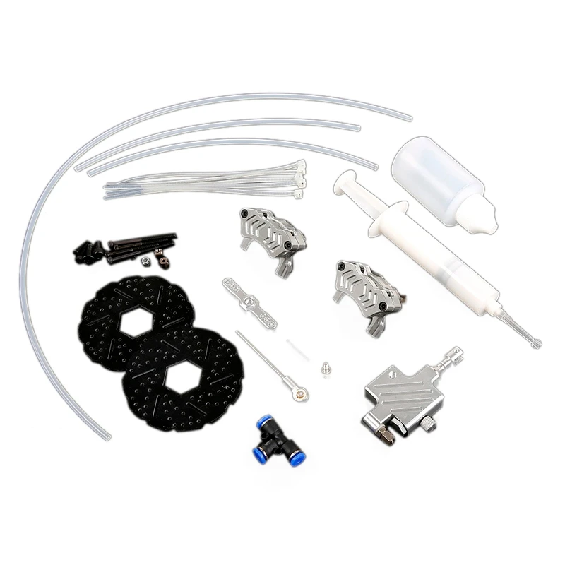 

Front Wheel Hydraulic Brake System for 1/5 Scale Hpi KM Baja 5B 5SC RC Car Part