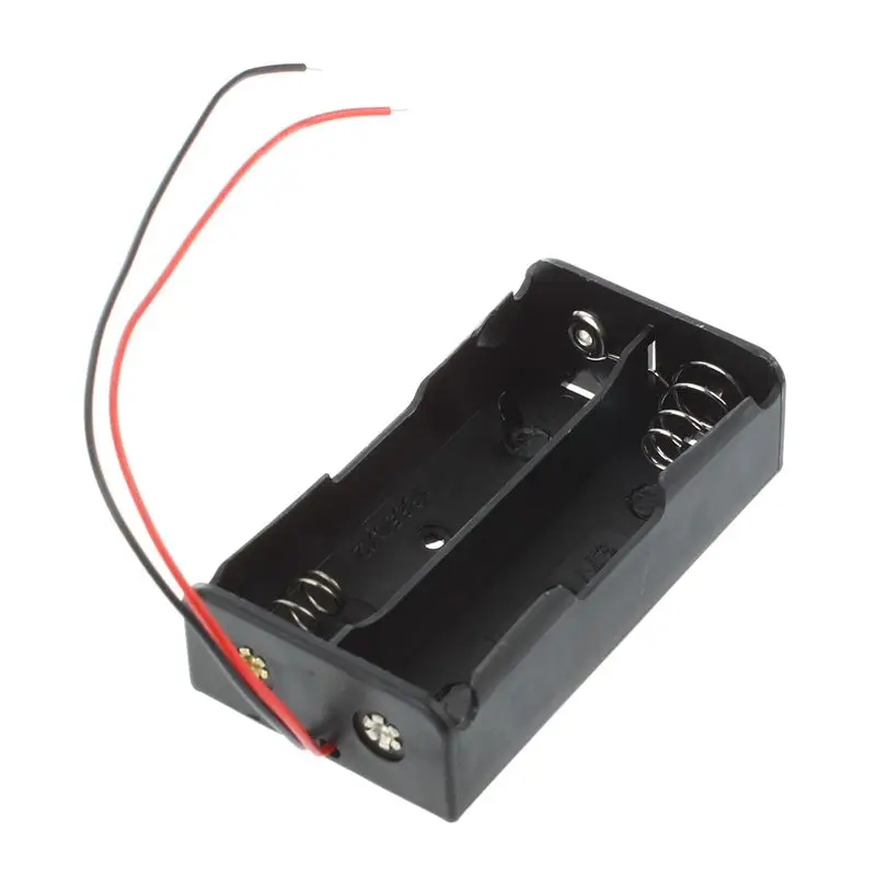 10 шт. Пластик черный 2x3 7 V 18650 батареи Батарея чехол Крышка |