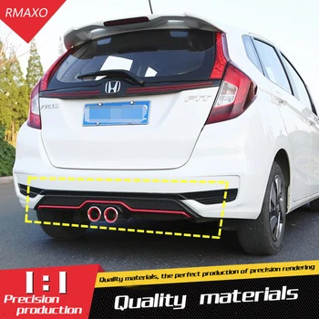 

For Honda fit JAZZ Bumper Diffuser spoiler 2018 2CK ABS Rear front Bumpers Protector For JAZZ Body kit bumper lip rear spoiler