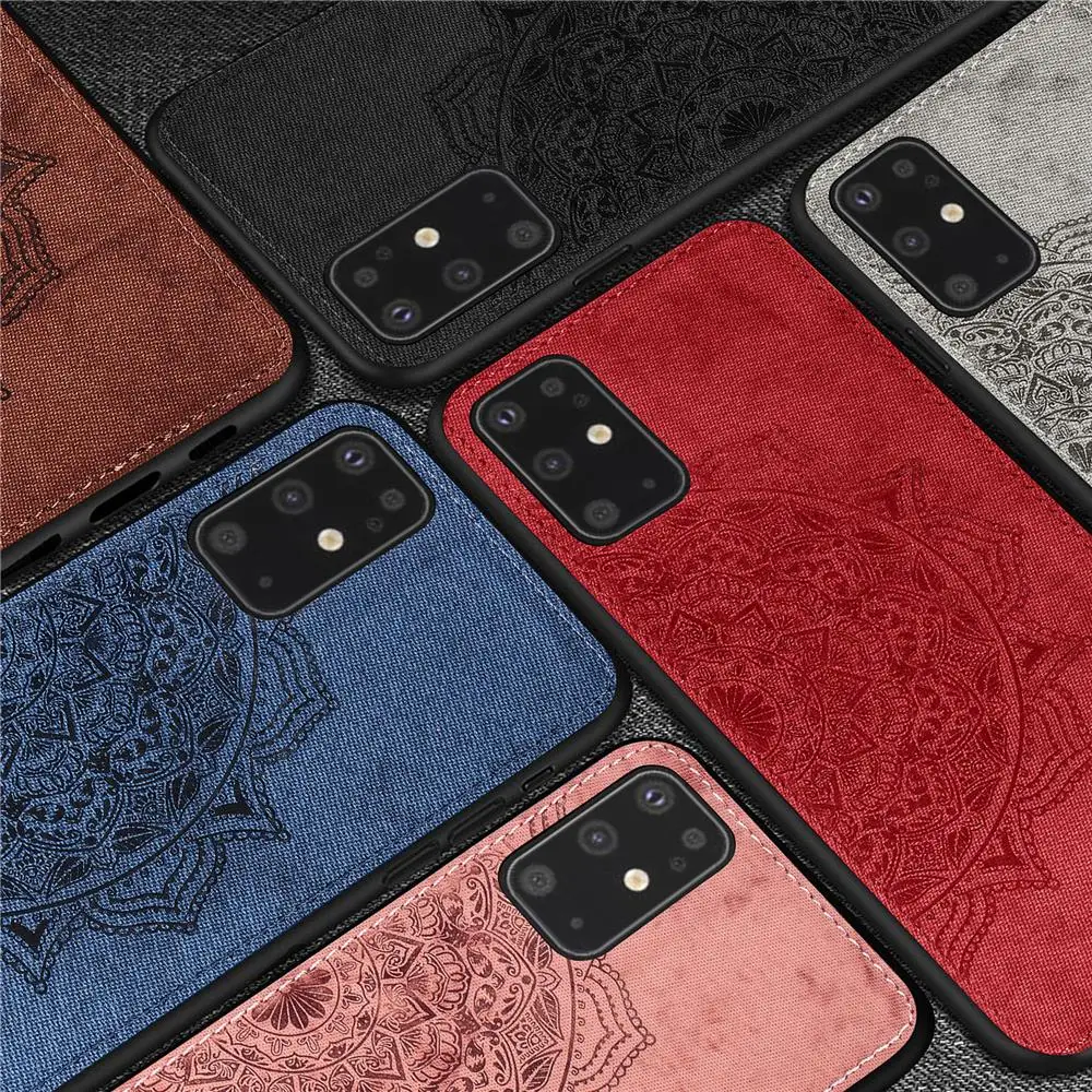 Чехол для Samsung Galaxy S20 Plus силиконовый чехол мягкая ТПУ ткань текстура задняя крышка