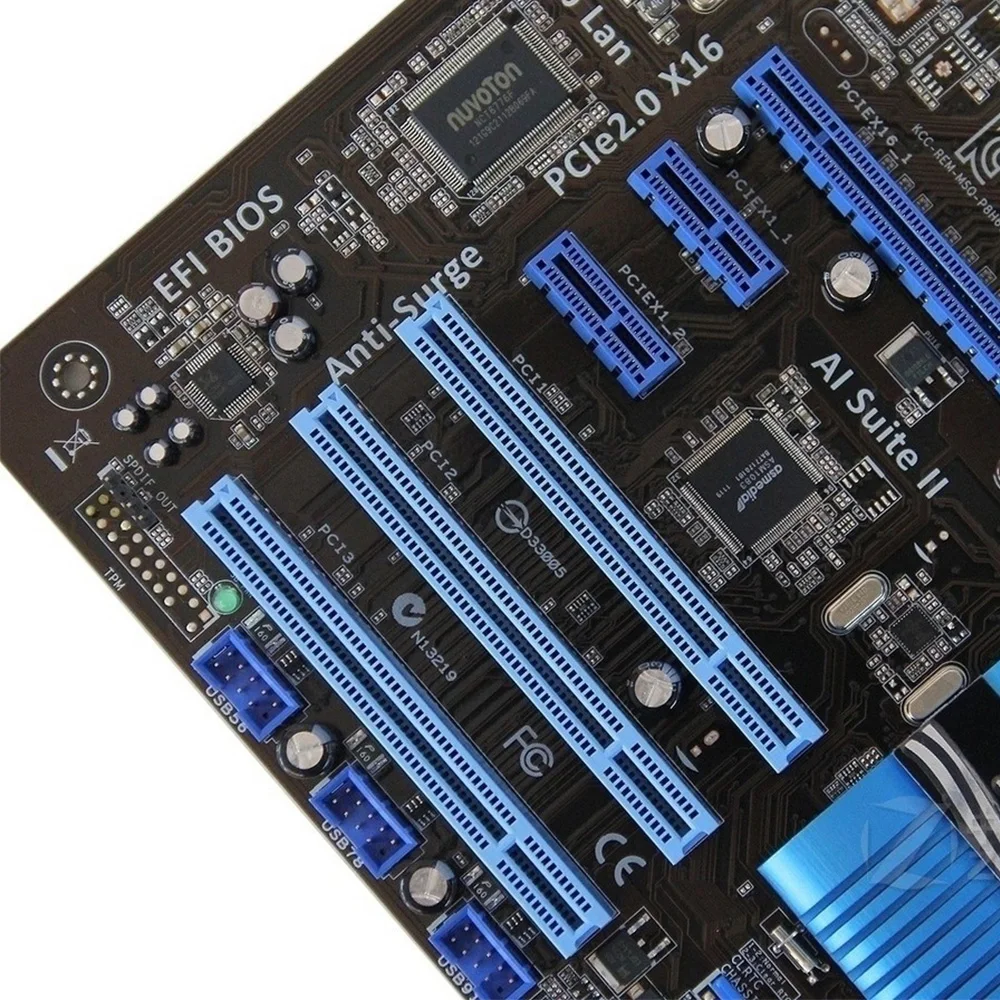 Asus P8H61 Intel H61 Оригинальное б/у настольное гнездо для материнской платы LGA 1155 Core i7/i5/i3/Pentium/Celeron DDR3 16G ATX
