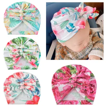 

Brand New Newborn Baby Kids Boys Girls Soft Turban Cap Beanie Solid Bow Knot Wrap Hats Cotton Beanis Baby Gifts Turban Hijabs