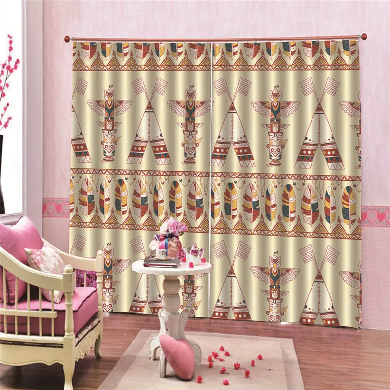 India Style Luxury Blackout Curtain For Window Curtains Styles For Living Room Bedroom Elegant Drapes European Accessoires