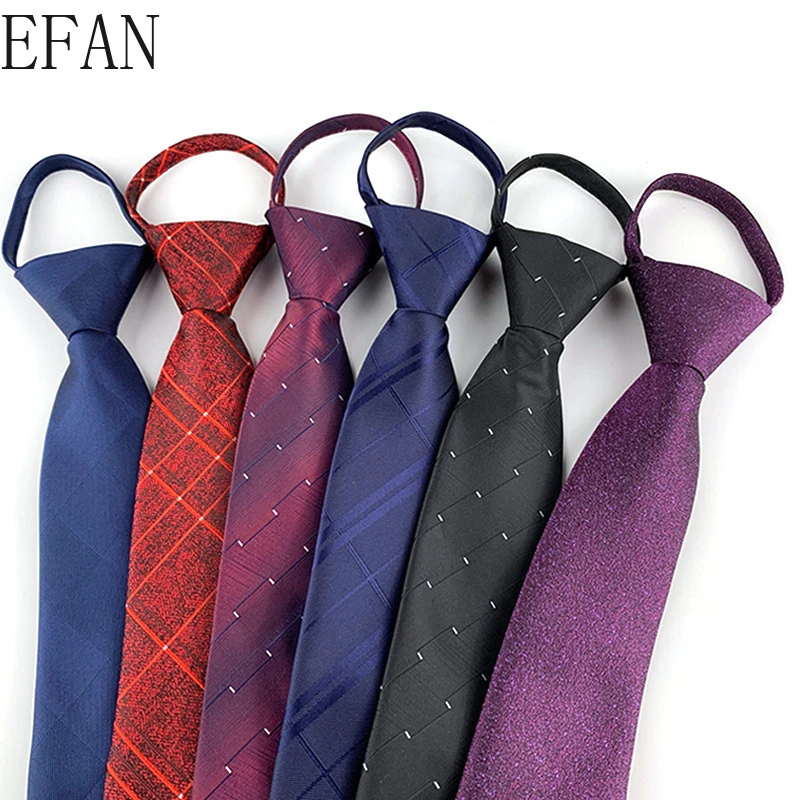 Corbata hombre, corbatas delgadas de Cachemira con cremallera Jacquard, corbata fácil de tirar, corbata de diseñador, regalos de fiesta de boda para hombres|Corbatas y pañuelos de hombres| - AliExpress