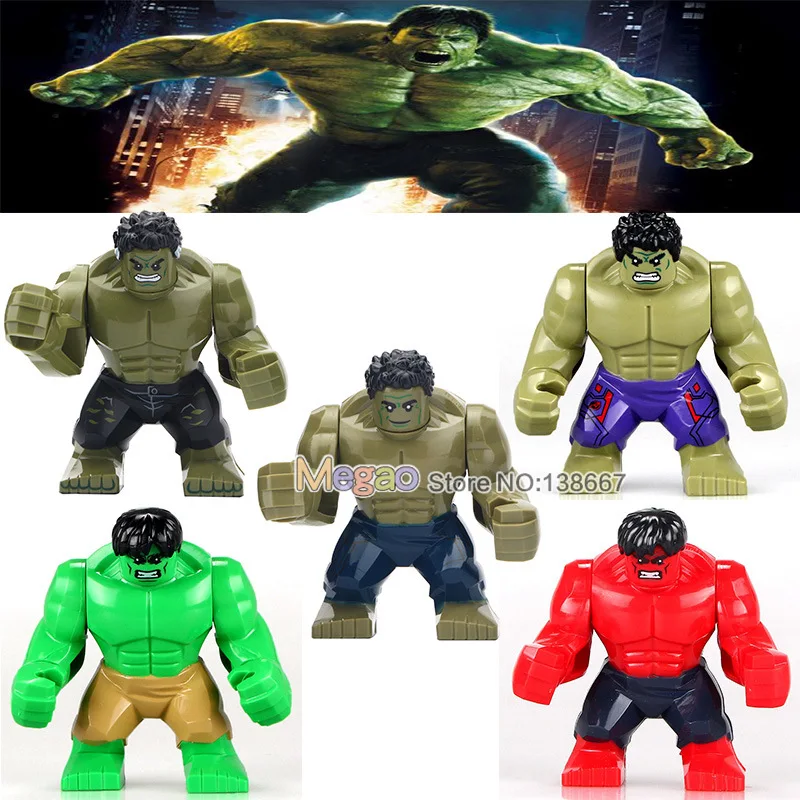

Single Sale inlgs Building Blocks Avengers 4 End Game Space 7CM Big Size Infinity War Hulk Whiplash For Children Toys