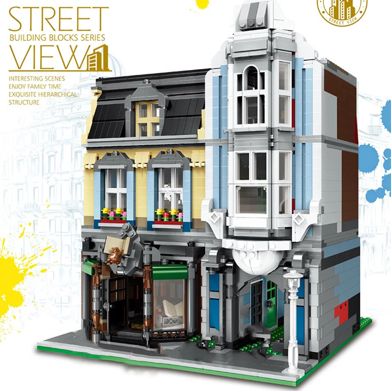Конструктор MOC Architecture строительные блоки технический город улица европейские