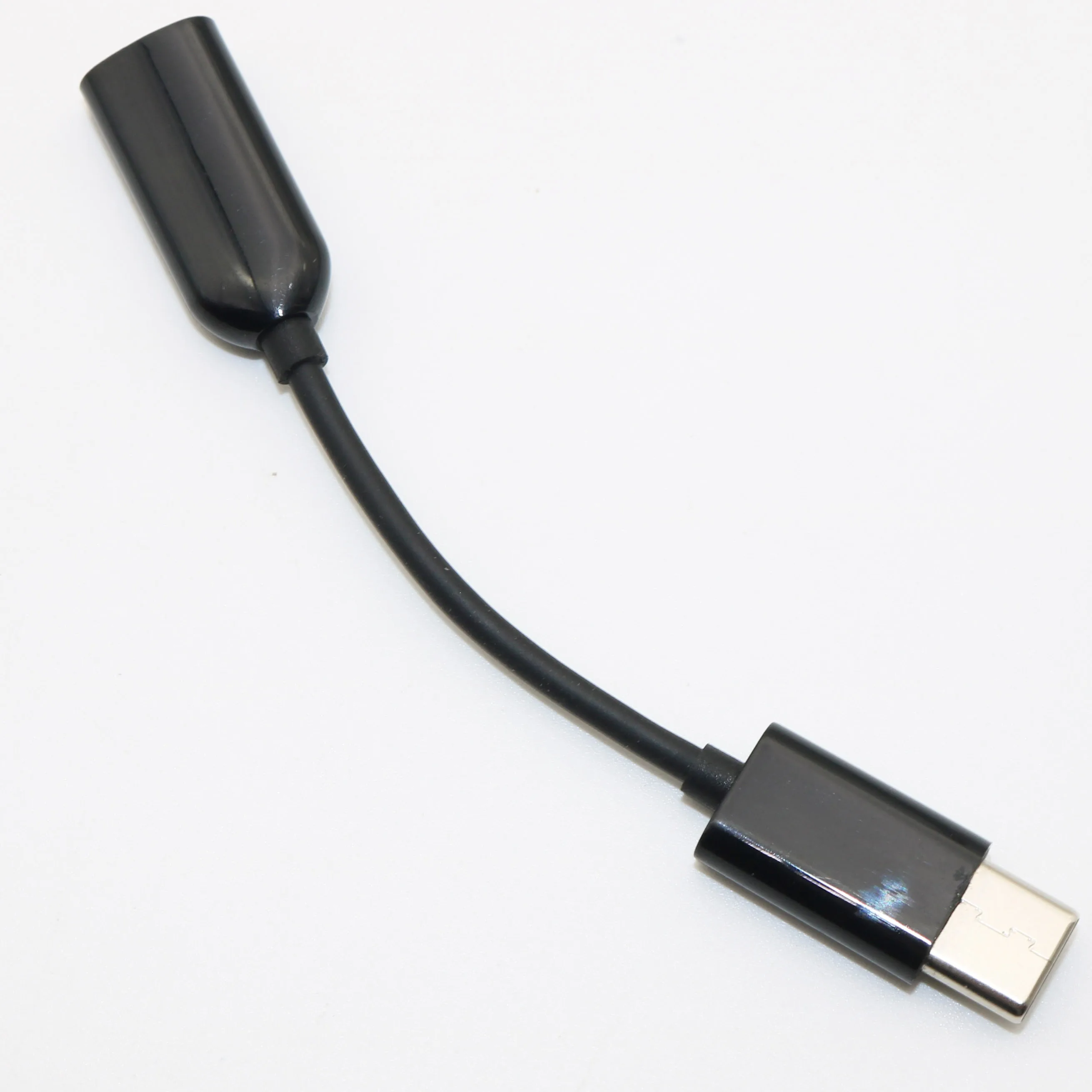 Адаптер для наушников Xiao mi type-C до 3,5 мм черная акула mi 8 6 SE A2 mi X 2S USB-C штекер для 3,5 AUX аудио разъем - Цвет: Black