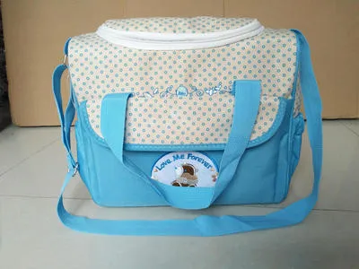 1pc small light blue 5 шт./компл. мульти-functionbaby сумка из узорчатой ткани костюмы для мамы держатель для детской бутылочки мать мумия для беременных Сумки для подгузников наборы для ухода за кожей - Цвет: 1pc small light blue