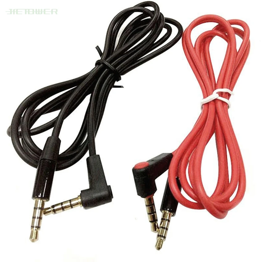 50PCS 90 Degree Angled Short 4 pole 3 5mm to 3 5mm Audio Cable Plug jack 3 5 male to male Car Sound Wire headphone for phones