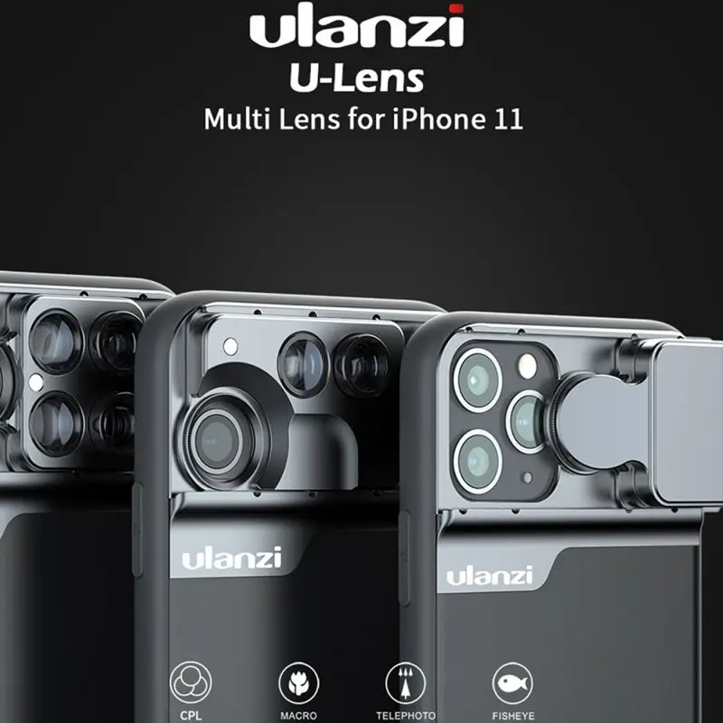 Защитный чехол для объектива для Iphone 11/11 Pro/11 Pro Max Все-в-одном CPL макро двойной объектив мобильного телефона с CPL Макро рыбий глаз