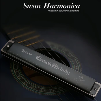 

Swan Harmonica Key of C Gaita De Boca Harmonica BLACK Folk Armonica Holes Harp Tremolo Instrumentos Musicales Swan Harmonika