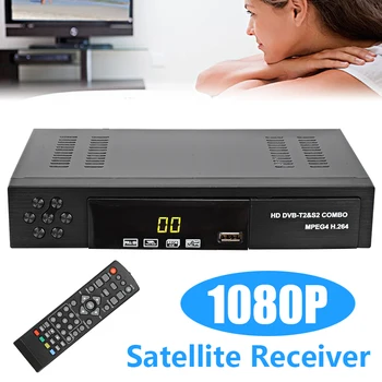 

DVB-T2+S2 TV Tuner Set Top Box Wi-Fi USB 2.0 HD 1080P H.264 Satellite TV Receiver Tuner for Television Receptor Set-top Boxes