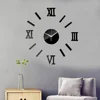 Reloj de pared con efecto espejo 3D, Adhesivo acrílico de pared, arte para sala de estar, decoración del hogar, diseño moderno, reloj de aguja de cuarzo ► Foto 2/6