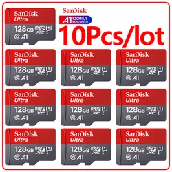 Sandisk – carte Flash Ultra Micro SD 128G/TF, 10 pièces/lot, carte mémoire 
