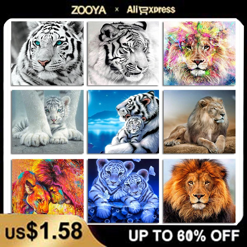 Zooya полноразмерная алмазная живопись 5D картина стразы вышивка полный набор