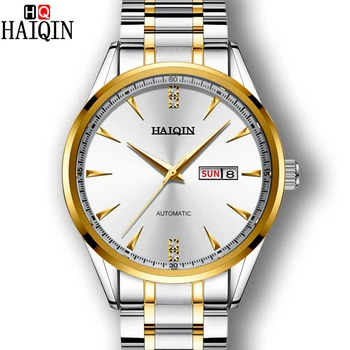 

HAIQIN men's watches top brand luxury automatic watch men mechanical watches for men business Tourbillon watch men reloj hombre