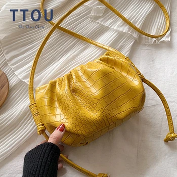 

2020 Luxury Cloud Bag Soft Leather Female Day Clutches Bags Summer Casual Fashion Designer Dumpling Messenger Handbag and Purse