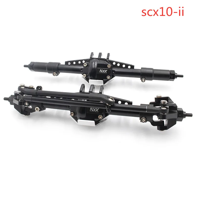 KYX Алюминиевая CNC PVD Передняя и задняя оси для Axial scx10 ii 90046|Детали аксессуары| |