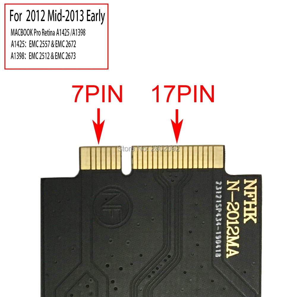 2012, aparelho ssd a1398 15 polegadas, para mb a1398 a1425