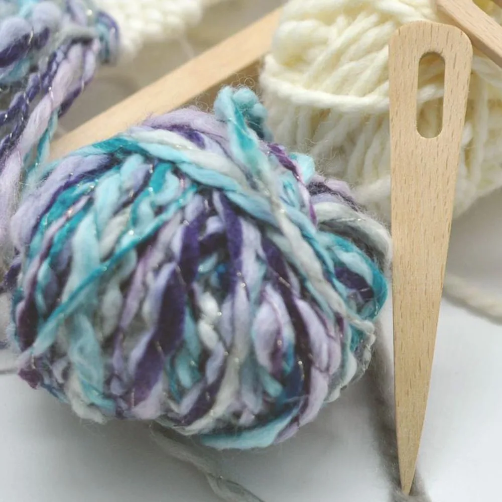 5 шт./компл. DIY украшения дома гобелен прочный бук игла гобелен тканые большой глаз деревянные иглы швейные инструменты аксессуары