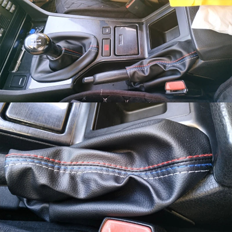 SPEEDWOW руководство автомобиля кожаные рукоятки рычага КПП PU ручной тормоз загрузки чехол для BMW E46 3 серии E36 M3 1991-1998